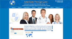 Desktop Screenshot of americanprestigecare.com